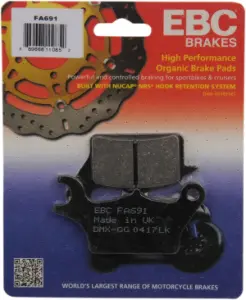 EBC - BRAKE PAD FA SER ORGANIC - 17200592