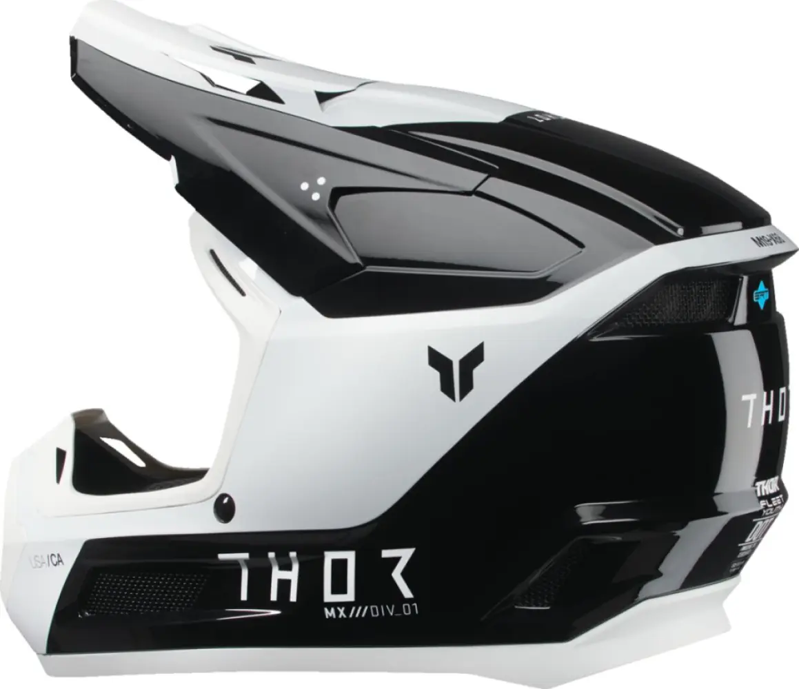 THOR - HELMET FLEET YTH STORM BK/WH M - 01111687