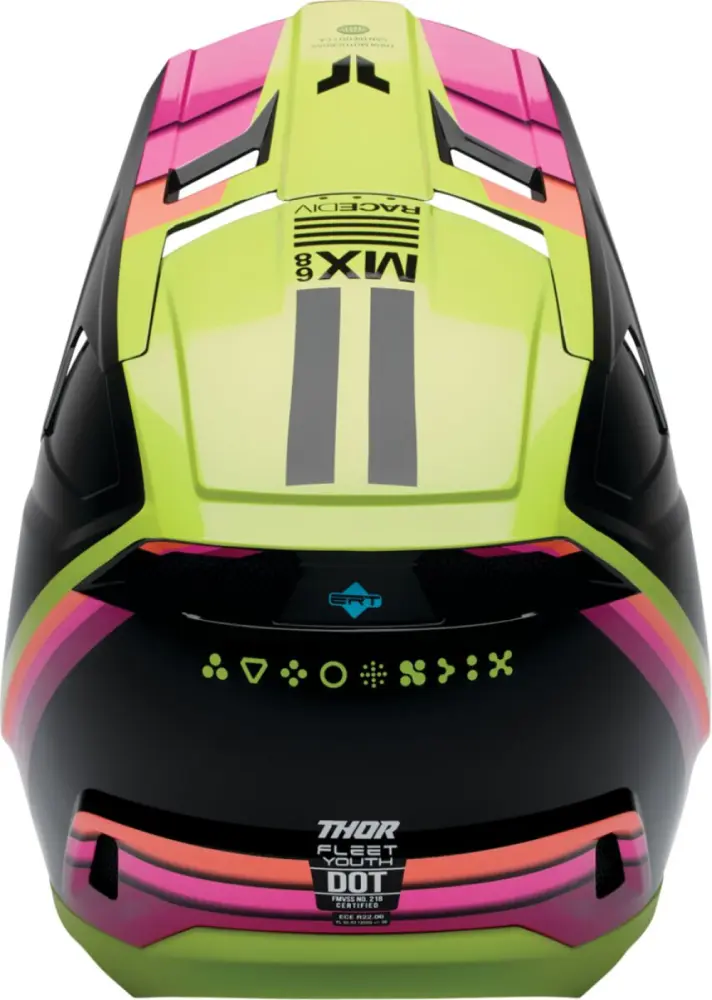 THOR - HELMET FLEET YTH DEFY BK/AC L - 01111761
