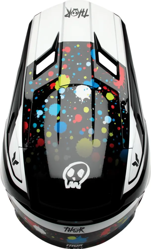 THOR - HELMET FLEET YTH SPLAT BLACK L - 01111767