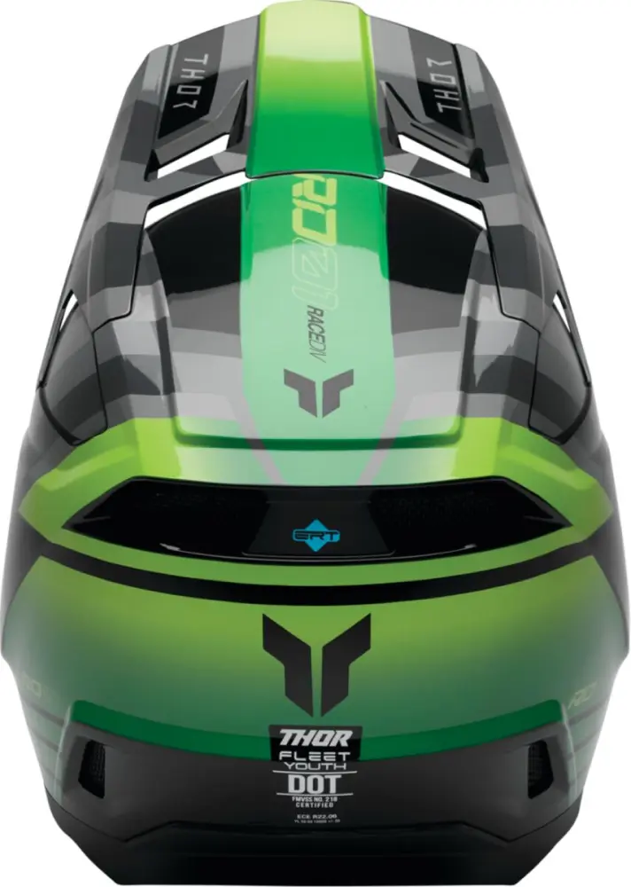 THOR - HELMET FLEET YTH CAMBER BK/GN  - 01111770