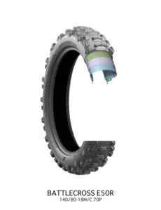 BRIDGESTONE - E50R 140/80-18 70P TT FIM - 03170464