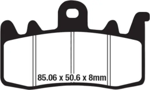 EBC - BRAKE PAD SINT GPFAX630HH - 17212769