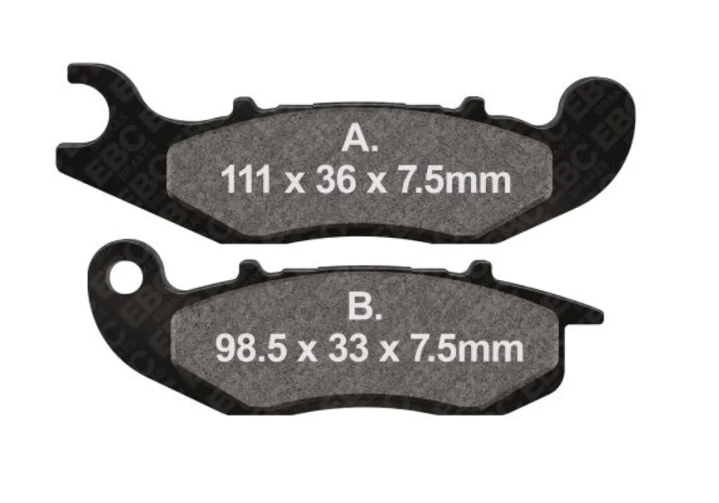 EBC - BRAKE PAD SINTERED HH FT RIGHT - 17214003