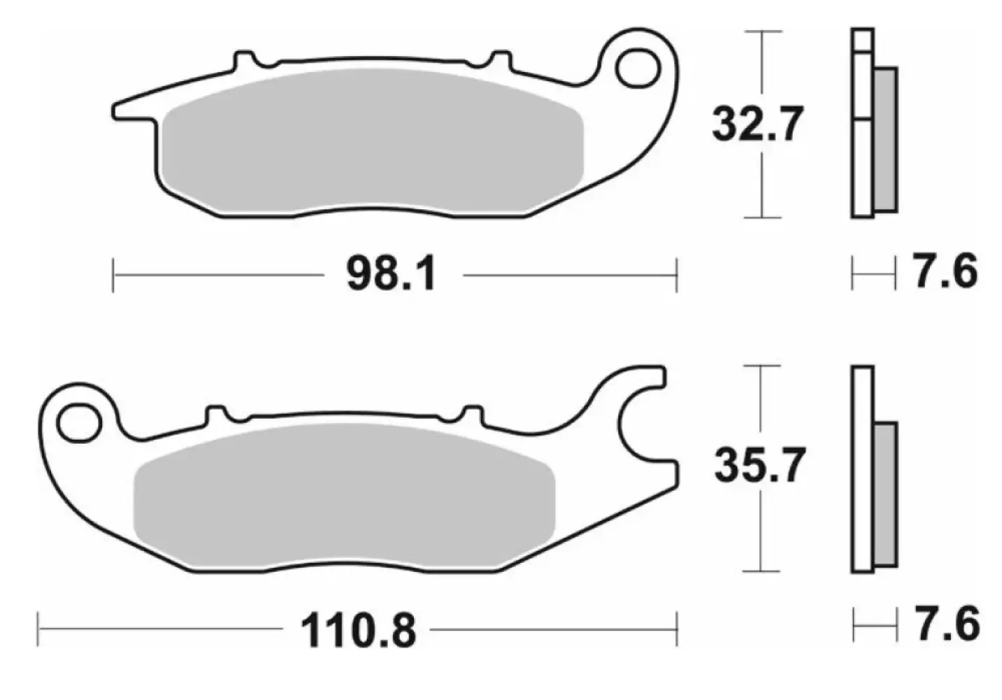 SBS - BRAKE PAD SINT FR - 17221194
