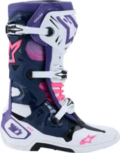 ALPINESTARS(MX) - BOOT TECH 10 WHT/VLT/NVY/PINK  - 34103374