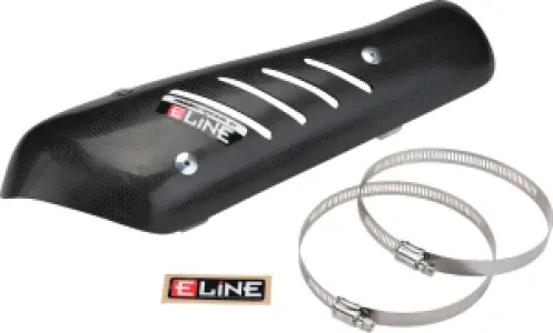MOOSE OFFROAD HARD-PARTS - CARBON MUFFLER-BAG GUARD - 18611608