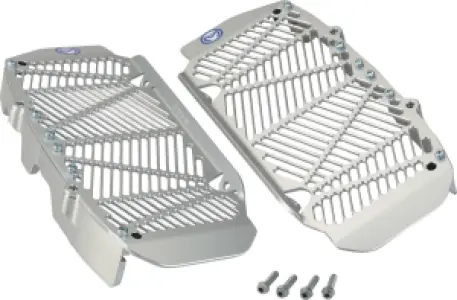 MOOSE OFFROAD HARD-PARTS - RADIATOR GUARDS SILVER TRIUMPH - 19010956