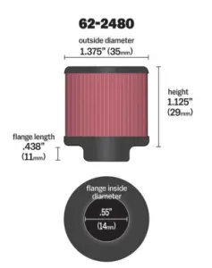 K & N - VENT FILTER 9/16 - 10111530