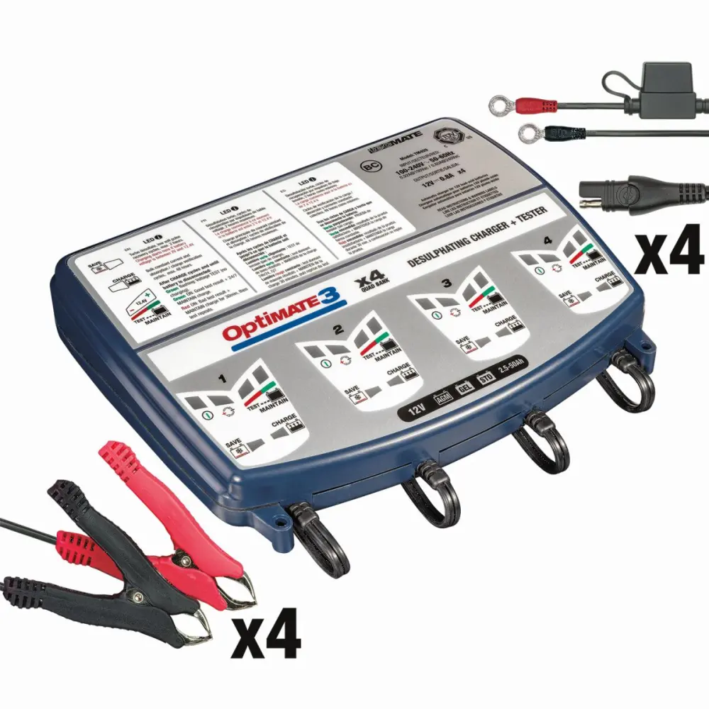 TECMATE - CHARGER OPT 3 -4BANKS - 38070309