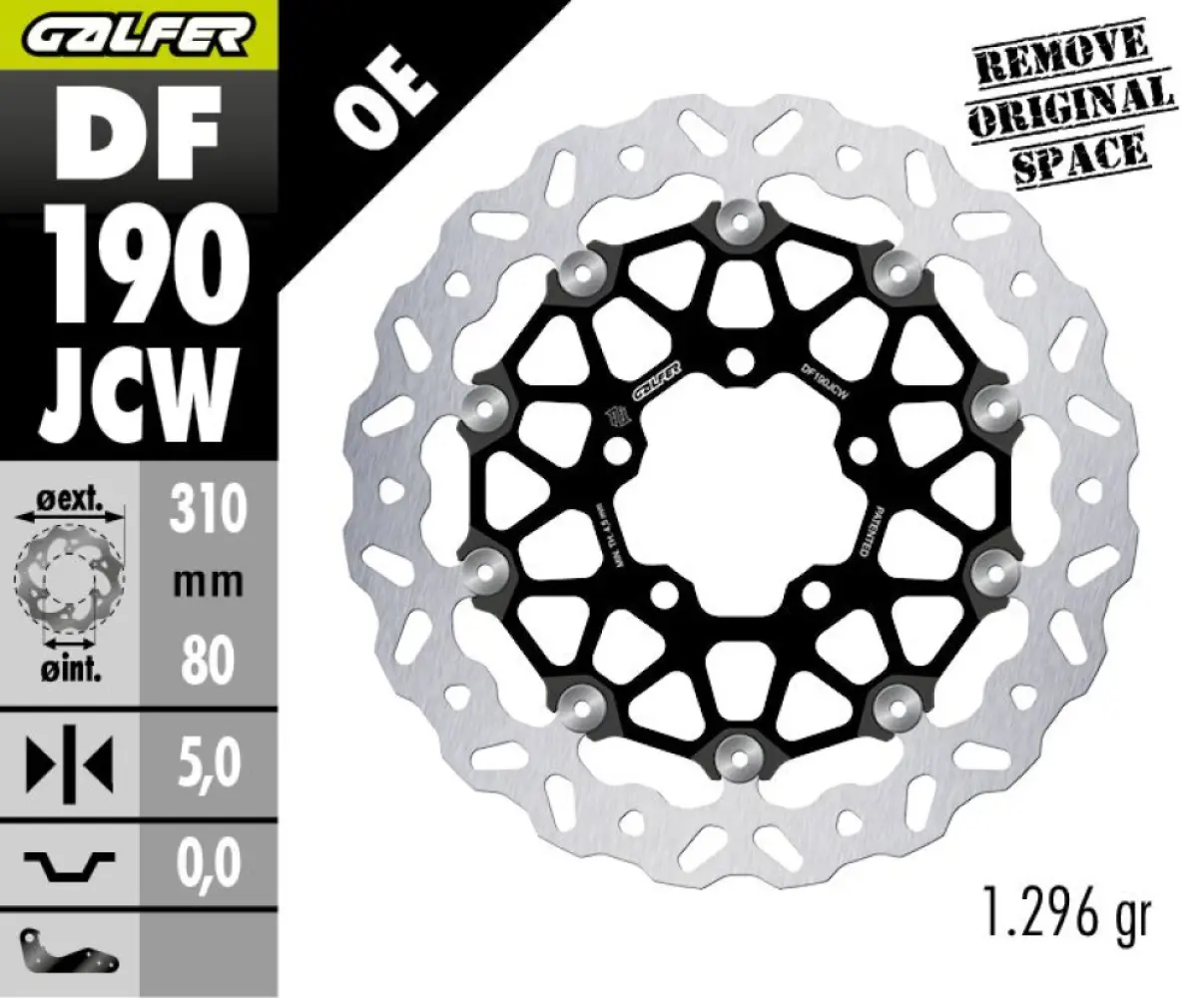 GALFER - BRAKE DISC WAVE FLOATECH - 17105250