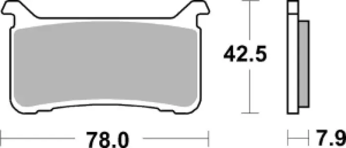 SBS - BRAKE PAD SINT FR - 17212813