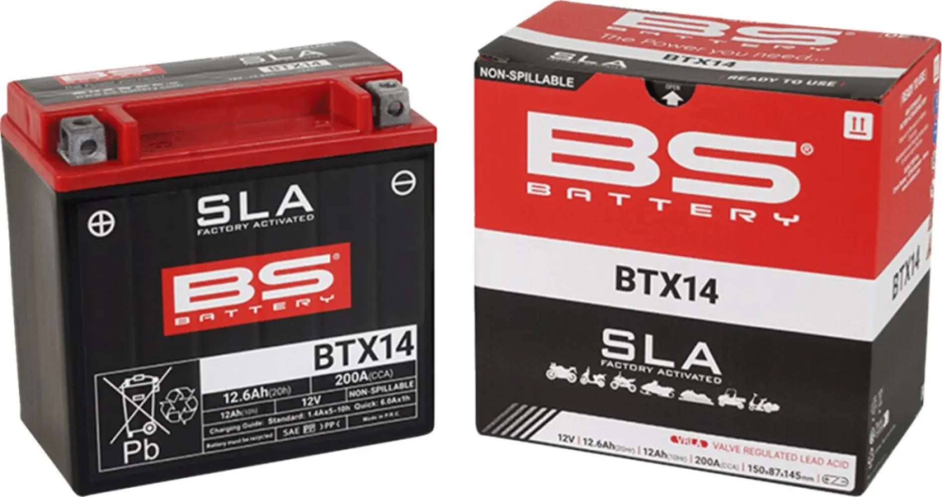 BS BATTERY - BATTERY BS BTX14 SLA - 21130633