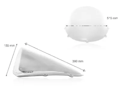 WRS - WINDSCREEN RACE RS125 CLEAR - 23121482