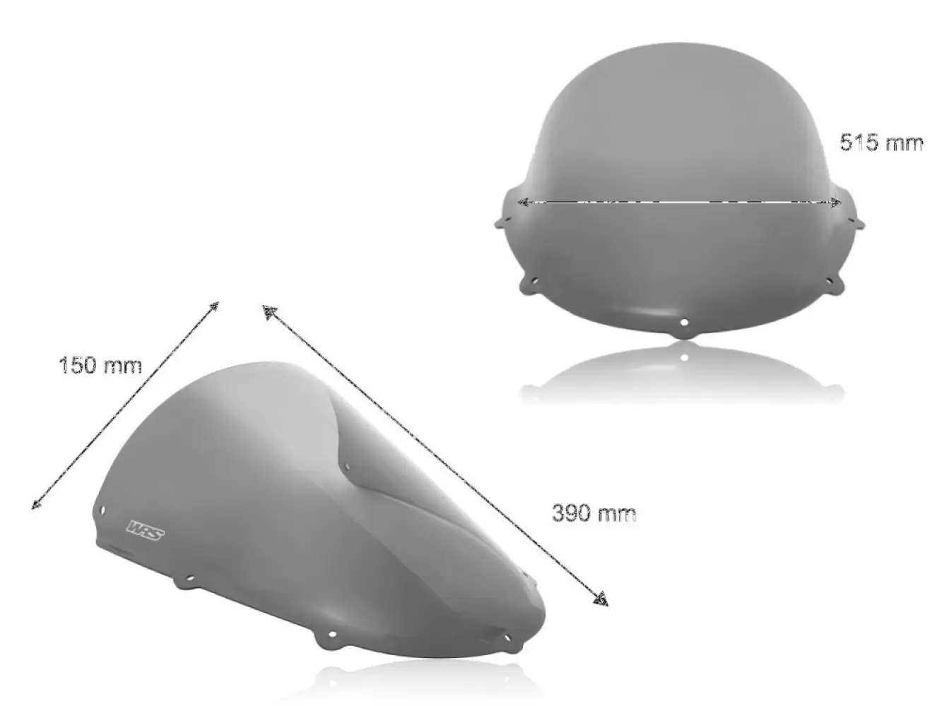 WRS - WINDSCREEN RACE RS125 DARK SMO - 23121483