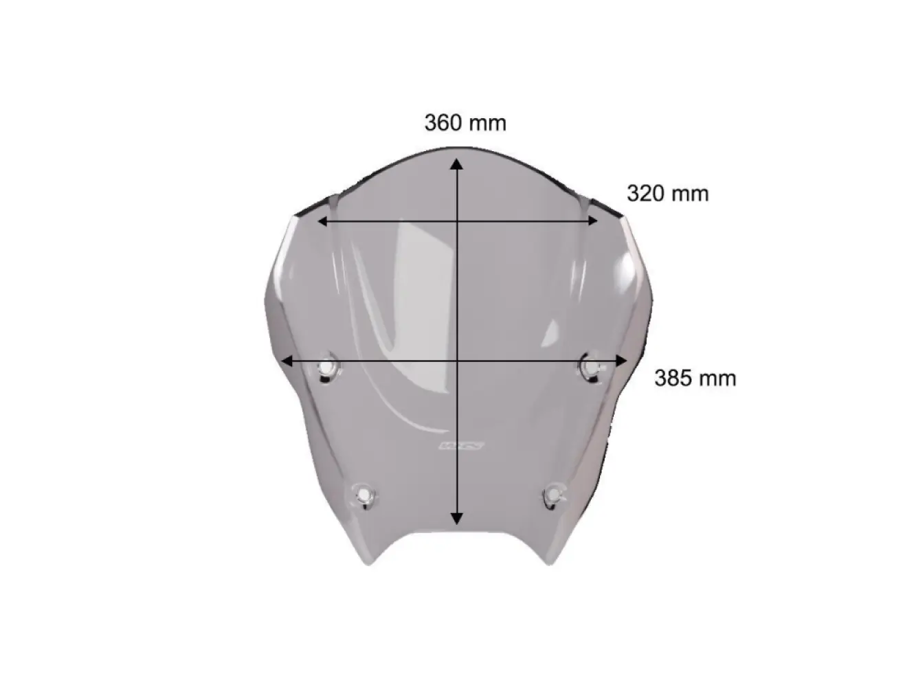 WRS - WINDSCREEN SPORT BMW R1300RS D - 23121539