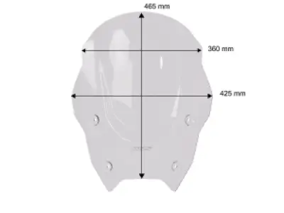 WRS - WINDSCREEN TOURING BMW R1300RS - 23121538
