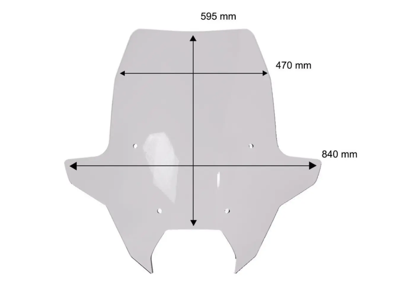 WRS - WINDSCREEN TOURING BMW R1300RT - 23121542
