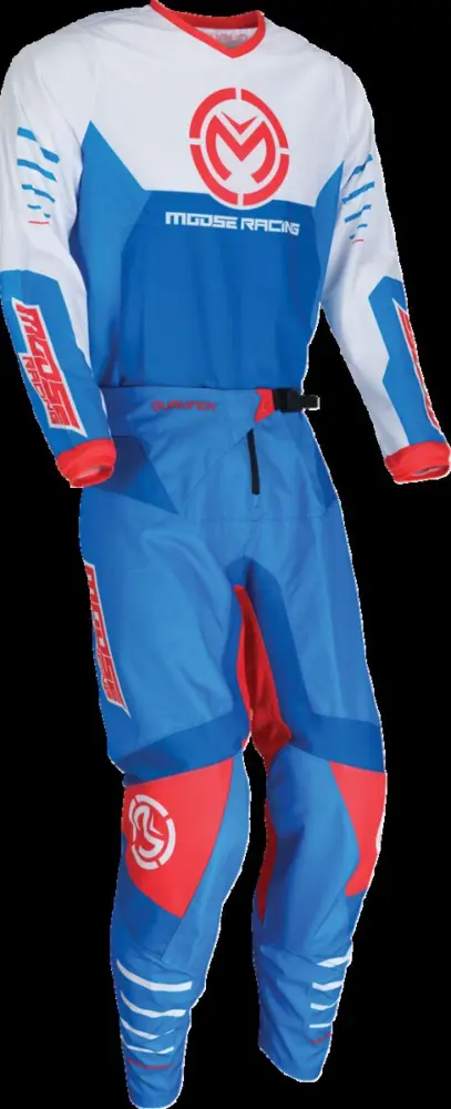 MOOSE OFFROAD SOFT-GOODS - PANT QUALIFIER RED/WHITE/BLUE  - 290111812