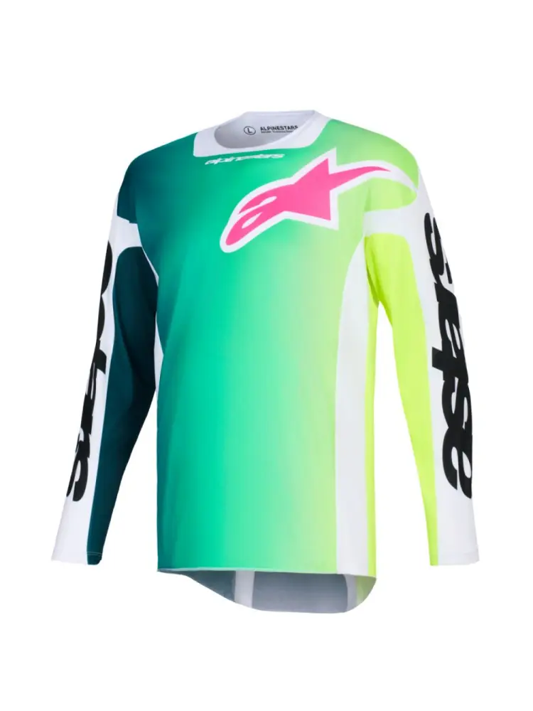 ALPINESTARS(MX) - JERSEY RACER PORTL GRN/WH/BLK  - 29108621