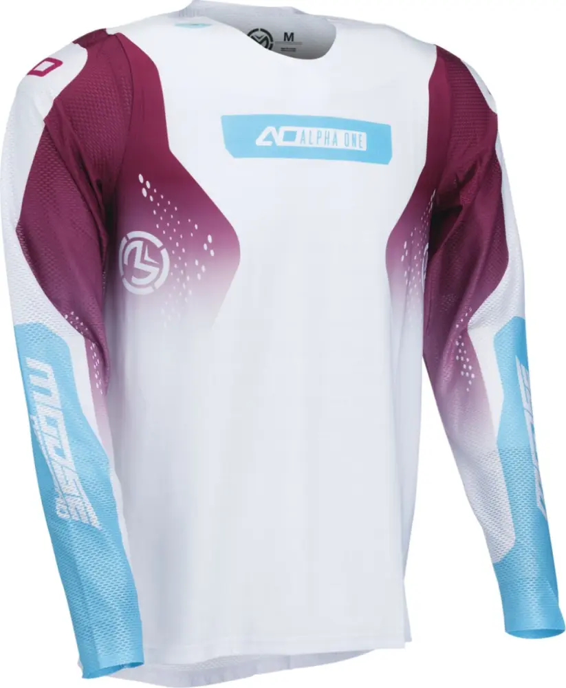 MOOSE OFFROAD SOFT-GOODS - JERSEY ALPHA ONE WHITE/PURPLE  - 29108819