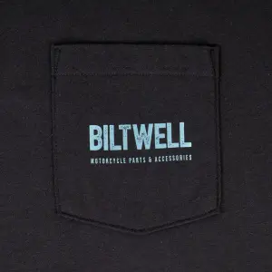BILTWELL - TEE OLD JUNK POCKET BK BK MD - 303024920