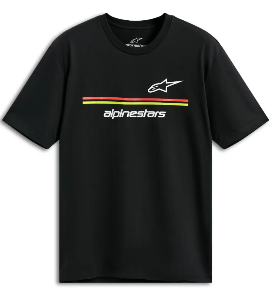 ALPINESTARS (CASUALS) - TEE SS CSF LANES BLACK 2XL - 303025408