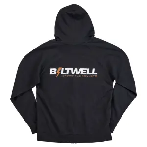 BILTWELL - HOODIE BOLTS ZIP BLACK LG - 30507109