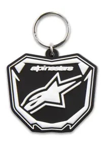 ALPINESTARS (CASUALS) - KEY FOB PLATE BLACK/WHITE - 99050275