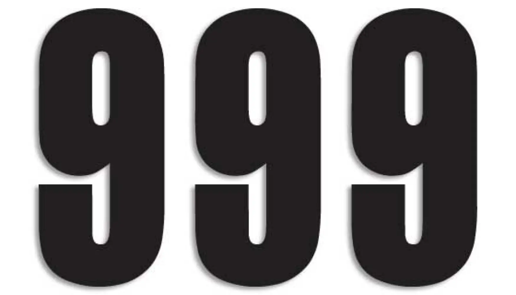 BLACKBIRD RACING - NUMBER #9 13X7CM BK - 43100747