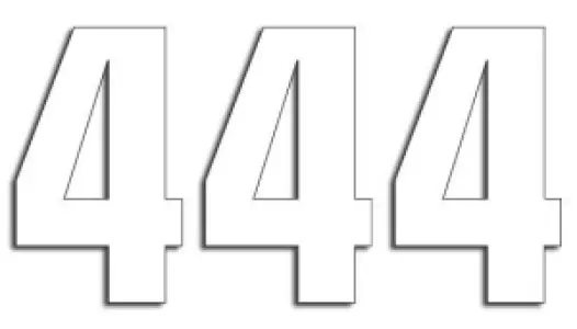 BLACKBIRD RACING - NUMBER #4 16X7.5CM WH - 43100752