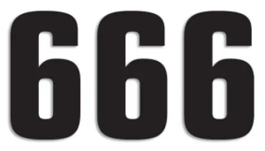 BLACKBIRD RACING - NUMBER #6 16X7.5CM BK - 43100764