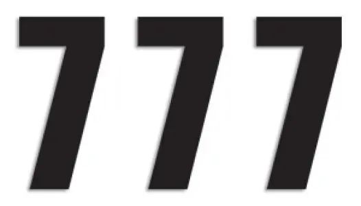 BLACKBIRD RACING - NUMBER #7 16X7.5CM BK - 43100765
