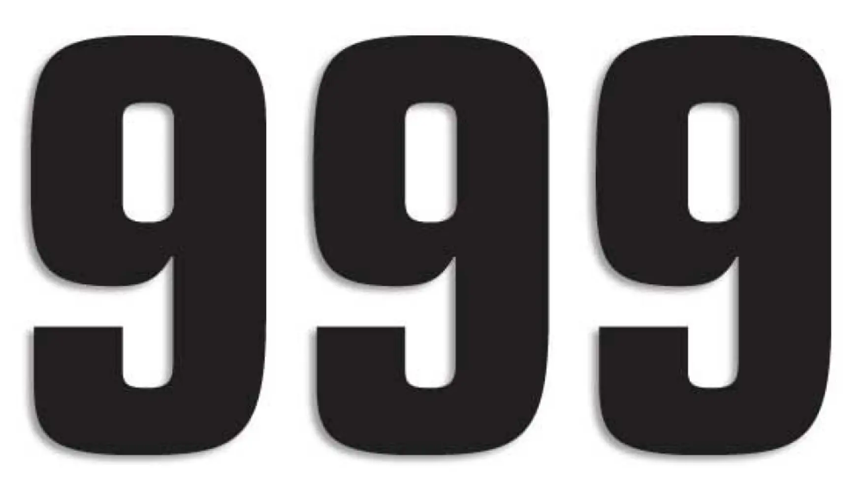 BLACKBIRD RACING - NUMBER #9 16X7.5CM BK - 43100767