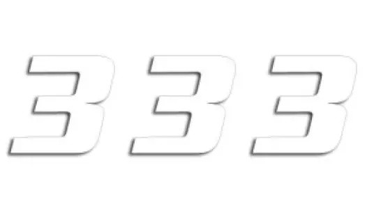 BLACKBIRD RACING - NUMBER #3 16x20CM WH - 43100771