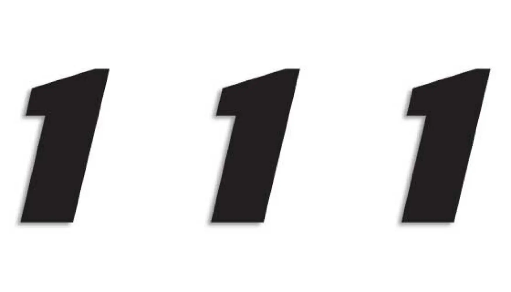 BLACKBIRD RACING - NUMBER #1 16x20CM BK - 43100779