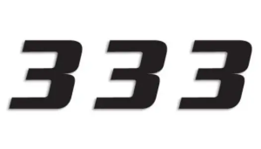 BLACKBIRD RACING - NUMBER #3 16x20CM BK - 43100781