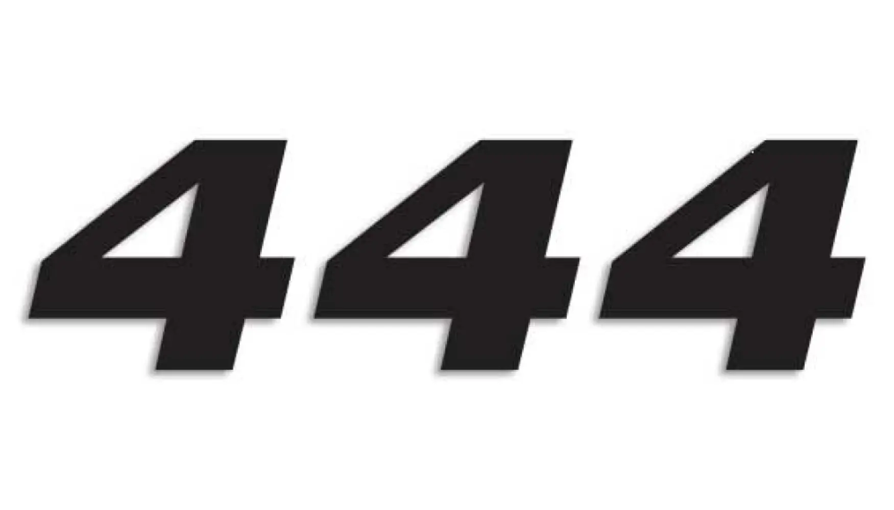 BLACKBIRD RACING - NUMBER #4 16x20CM BK - 43100782