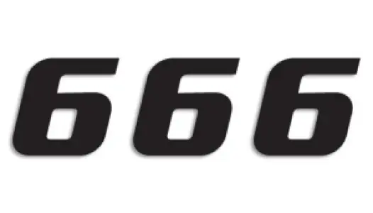BLACKBIRD RACING - NUMBER #6 16x20CM BK - 43100784