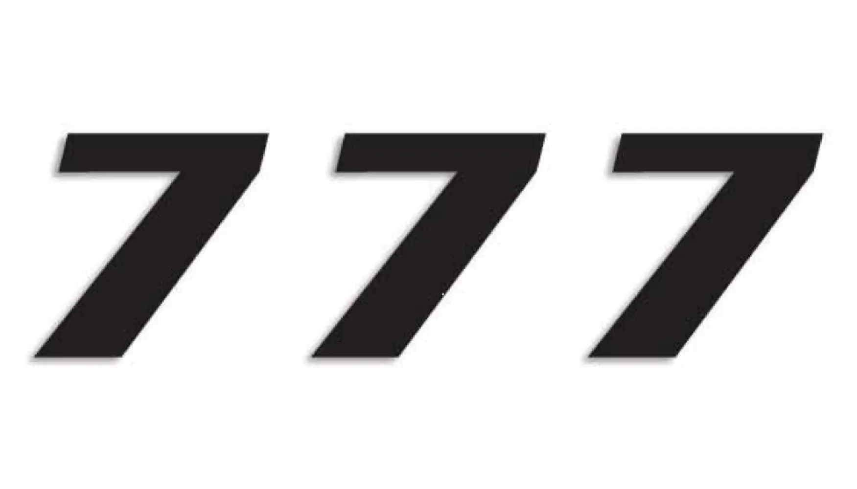BLACKBIRD RACING - NUMBER #7 16x20CM BK - 43100785