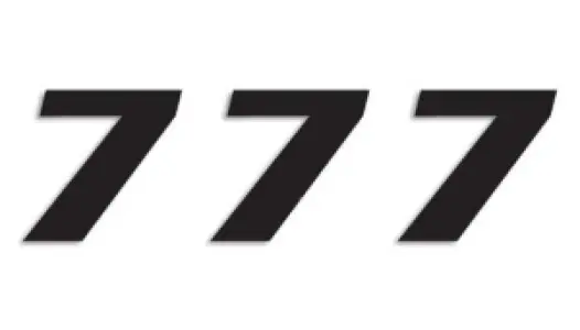 BLACKBIRD RACING - NUMBER #7 16x20CM BK - 43100785