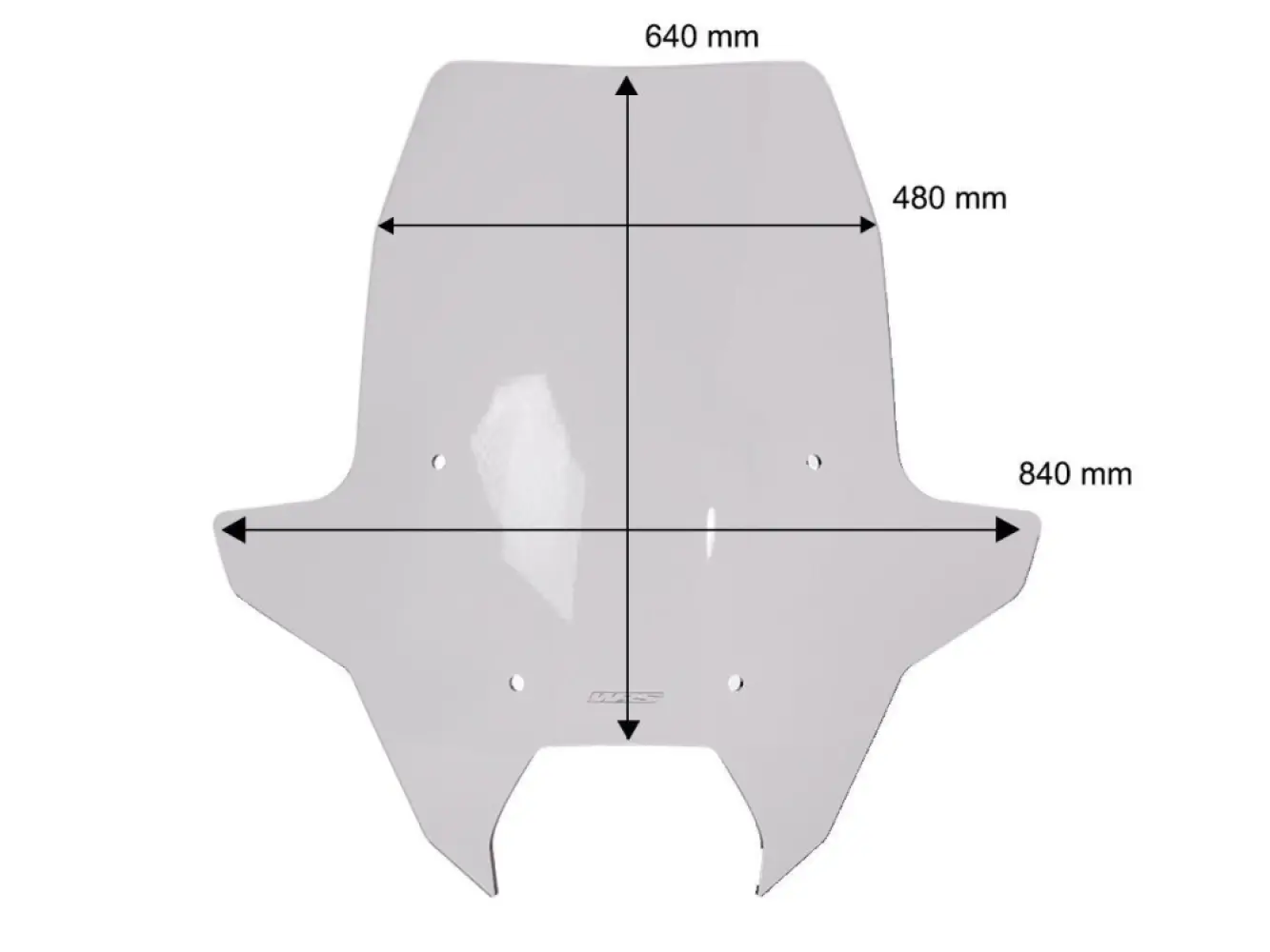 WRS - WINDSCREEN CAPONORD BMW R1300R - 23121540