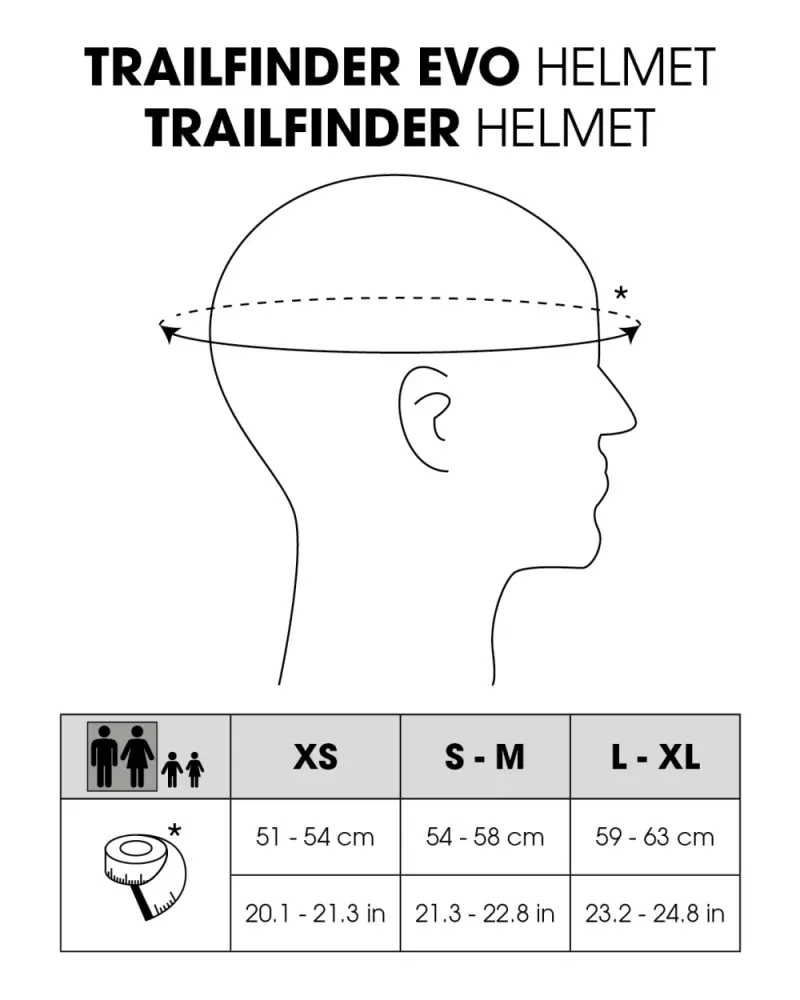 ONEAL - TRAILFINDER EVO Helmet SOLID V.25 black S/M (54/58) - 0005-202