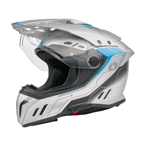 ONEAL - SIERRA RS Helmet ECHO V.26 grijs/blauw L (59/60) - 0819-134