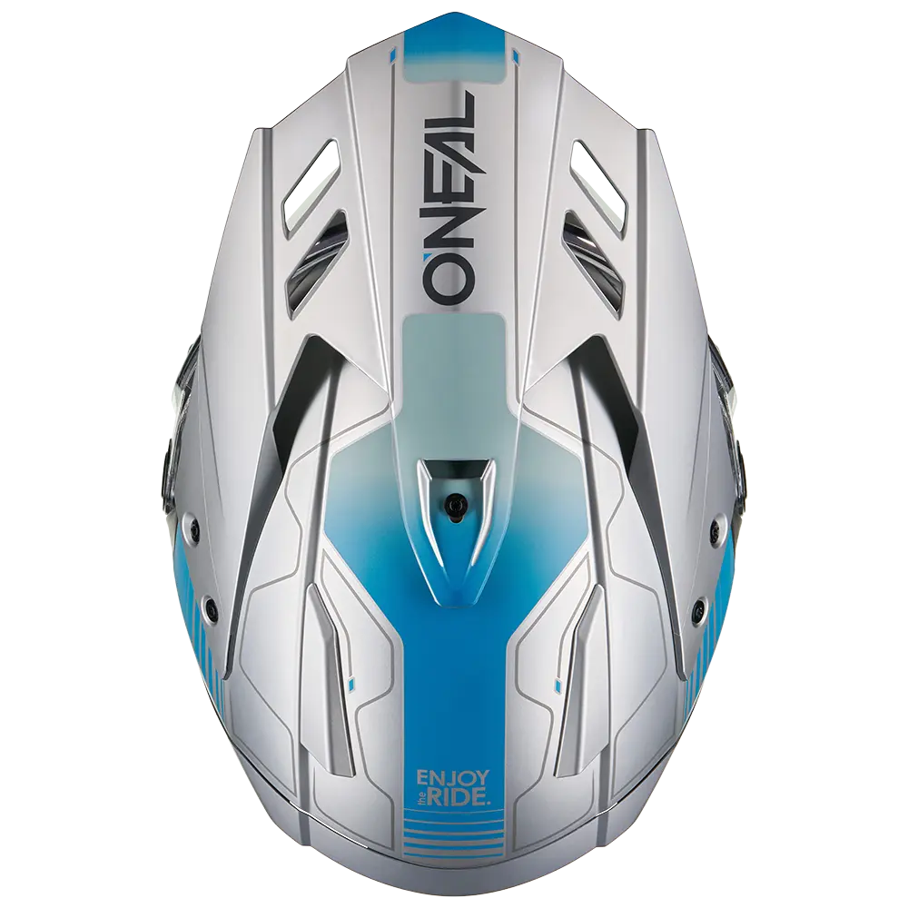 ONEAL - SIERRA RS Helmet ECHO V.26 grijs/blauw 2XL (63/64) - 0819-136