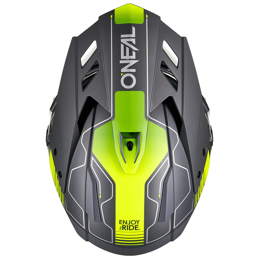 ONEAL - SIERRA RS Helmet ECHO V.26 zwart/neon geel S (55/56) - 0819-112