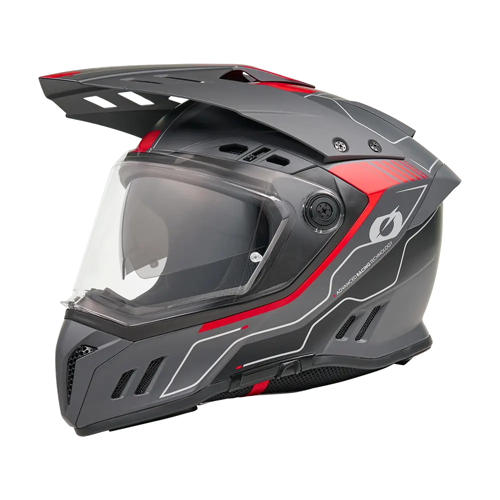 ONEAL - SIERRA RS Helmet ECHO V.26 zwart/rood M (57/58) - 0819-103