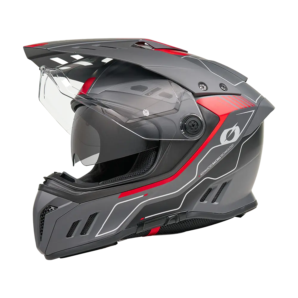 ONEAL - SIERRA RS Helmet ECHO V.26 zwart/rood 2XL (63/64) - 0819-106