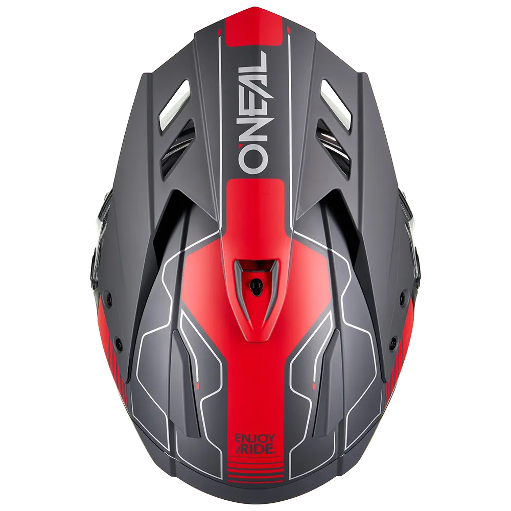 ONEAL - SIERRA RS Helmet ECHO V.26 zwart/rood 2XL (63/64) - 0819-106