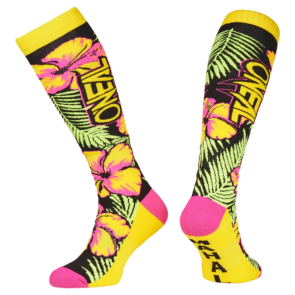 ONEAL - PRO MX Sock ISLAND pink/green/yellow (One Size) - 0356-731